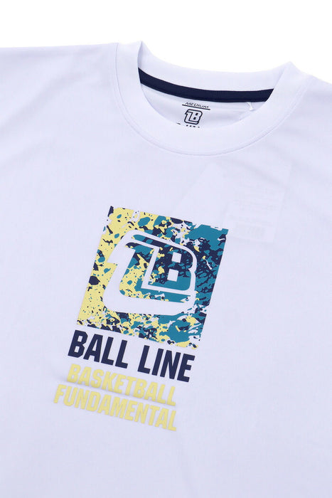 【ネコポス送料無料】BALLLINEボールラインバスケットボールメンズTシャツスリム半袖NBT-1701