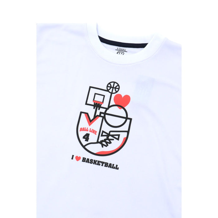 【ネコポス送料無料】オンザコートBALLLINEバスケットボールメンズレディーススリムTシャツ半袖NBT-1827