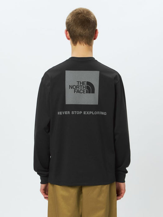 【ネコポス送料無料】ザ・ノース・フェイスTHENORTHFACEスポーツメンズ長袖ロングTシャツロングスリーブバックスクエアロゴティー25FWNT32442