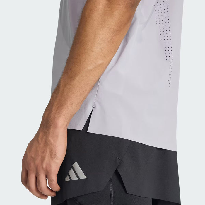 【ネコポス送料無料】アディダスadidasランニングTシャツ半袖アディ365アスパイアadi365Aspireメンズ大人軽量通気性O0883