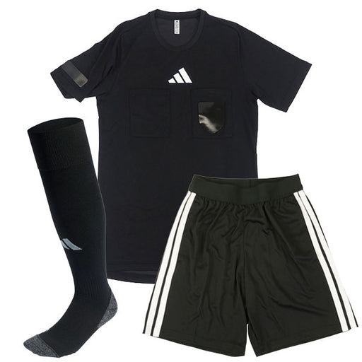 【3点セット】アディダスadidas接触冷感半袖レフェリーシャツレフェリーショーツソックスODW41/DB694/EQ554サッカーフットサル審判用ウェア