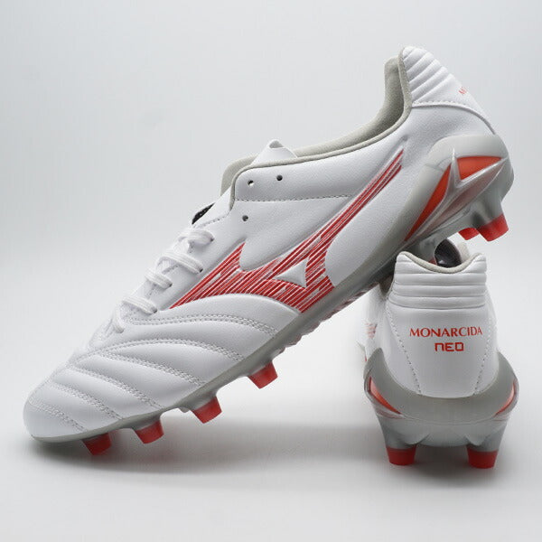 モナルシーダネオ3PROミズノmizunoP1GA242260ホワイト×レッドサッカースパイク