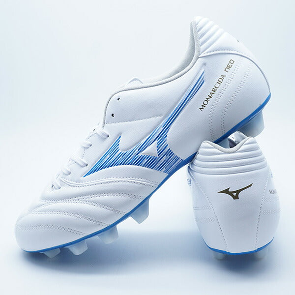 モナルシーダネオ3SWKLミズノmizunoP1GA242725ホワイト×ブルーサッカースパイク