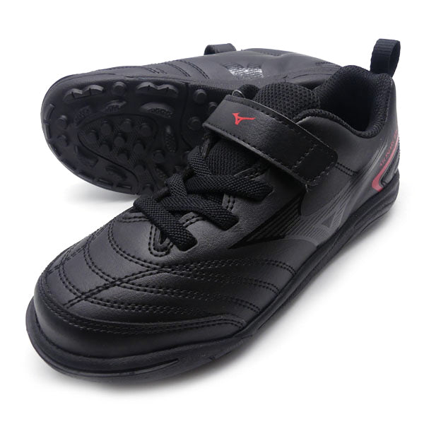 モナルシーダNEO2CLUBKIDSASミズノmizunoP1GE222600ブラック×ブラックジュニアトレーニングシューズマジックテープ