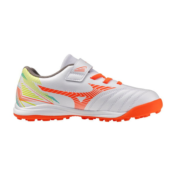 ALEGOALSBASミズノmizunoP1GE262854ホワイトオレンジジュニアサッカートレーニングシューズ