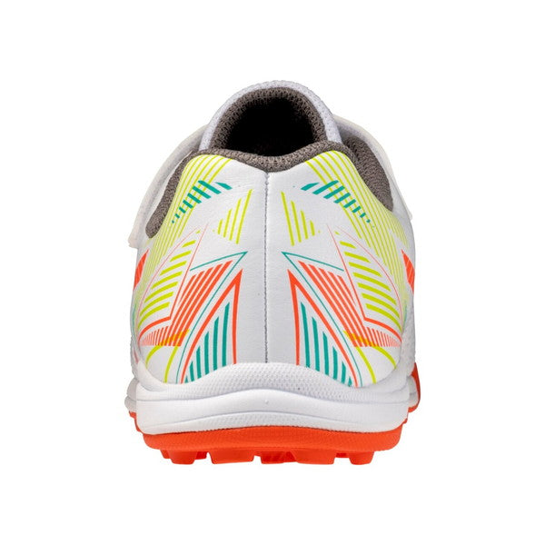 ALEGOALSBASミズノmizunoP1GE262854ホワイトオレンジジュニアサッカートレーニングシューズ