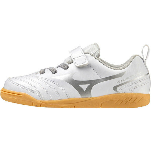 モナルシーダNEO2CLUBKIDSINミズノmizunoP1GG232604ホワイト×シルバージュニアフットサルシューズインドア