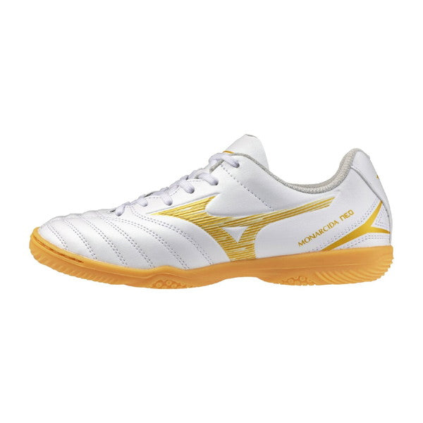 モナルシーダNEO3セレクトJRINミズノmizunoP1GG262550ホワイト/ゴールドジュニアフットサルシューズインドア室内用