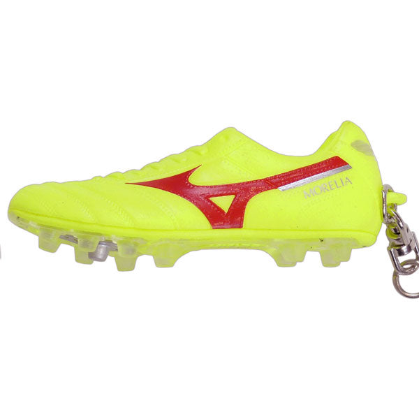 ミズノmizunoモレリアIIキーチェーンP1GZ247045サッカースパイク型キーホルダーイエロー