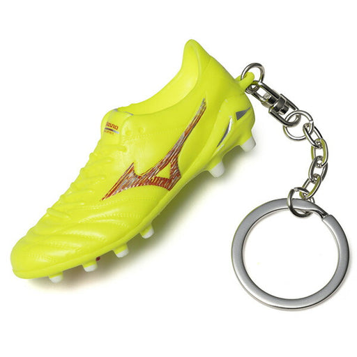 ミズノmizunoモレリアネオIVキーチェーンP1GZ248045サッカースパイク型キーホルダーイエロー