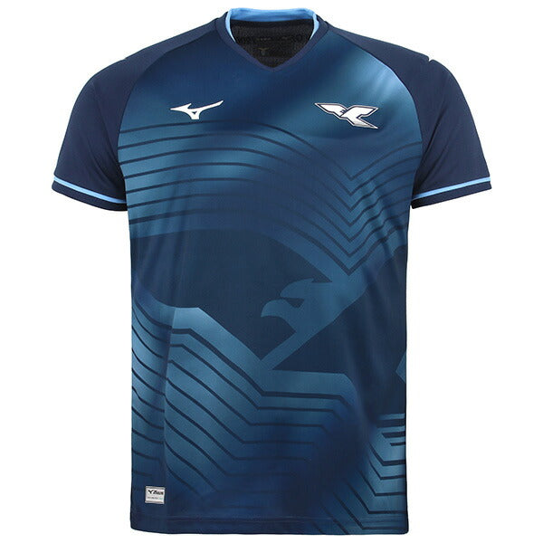 【ショップ限定エントリーでさらに+9倍】ラツィオLAZIO2025-26レプリカ3rdユニフォームP2GACX0914サッカーネイビー半袖ミズノmizuno