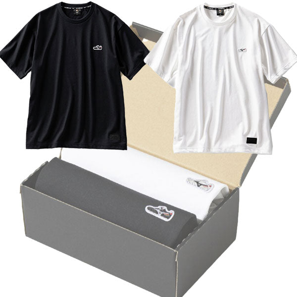 ミズノMIZUNOモレリア40周年記念Tシャツ2枚セットP2MAC055サッカーフットサル半袖Tシャツ箱入り