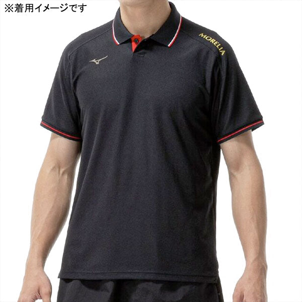 【ネコポス送料無料】ミズノmizunoモレリアポロシャツP2MAD005サッカーフットサル鹿の子半袖メンズ