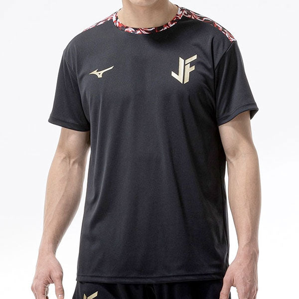 ミズノmizunoJFトレーニングシャツP2MADJ10サッカーフットサルフェリックス半袖プラシャツメンズ