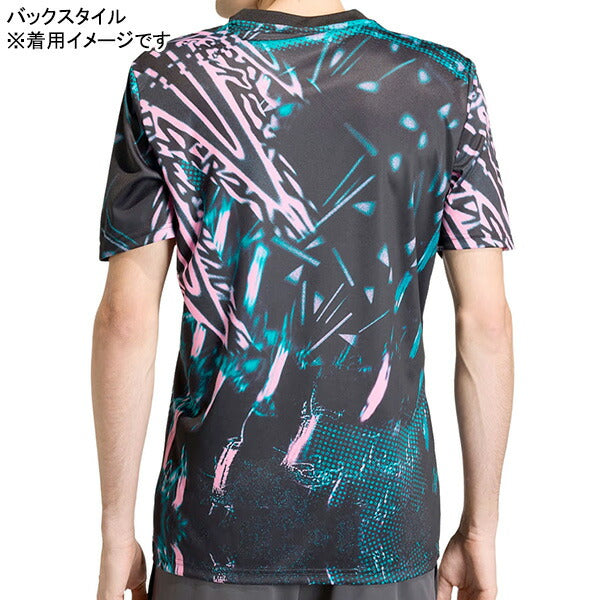 リバプールLFC2025/26プレマッチジャージP3767-KB1447サッカーレプリカプラクティスシャツブラックアディダスadidas