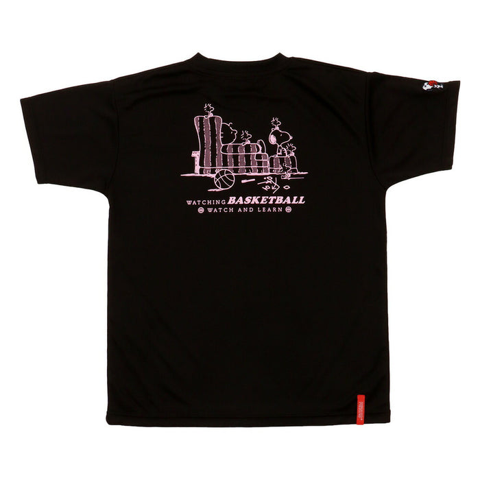 【ネコポス送料無料】PEANUTSピーナッツバスケットボールジュニアキッズTシャツスリム半袖PNU-1705