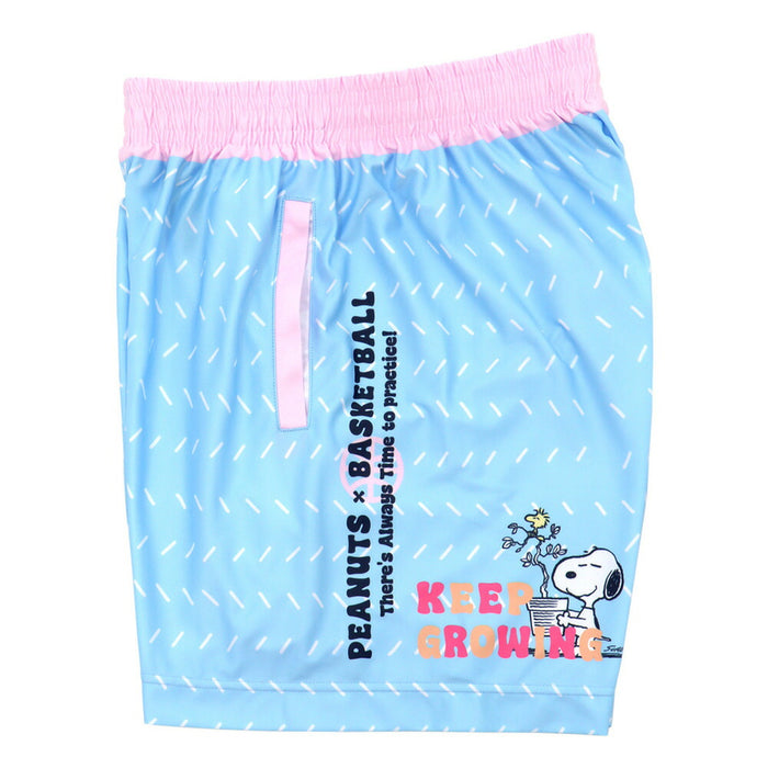 【ショップ限定エントリーでさらに+9倍】PEANUTSピーナッツバスケットボール昇華バギーパンツポケット付ハーフパンツショートパンツPNUP-8711