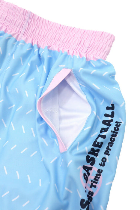 【ショップ限定エントリーでさらに+9倍】PEANUTSピーナッツバスケットボール昇華バギーパンツポケット付ハーフパンツショートパンツPNUP-8711