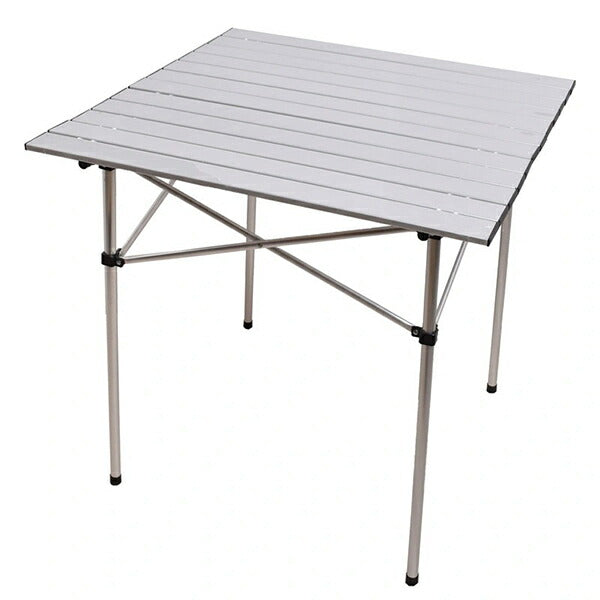 ピースパークpeaceparkアルミテーブルPP0250サッカーアウトドア折り畳みテーブル70×68.5×68.5cmシルバーキャンプピクニックスポーツ観戦