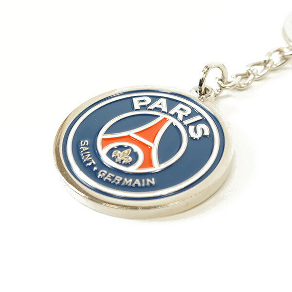 【ネコポス対応可】パリサンジェルマンオフィシャルキーリングクレストPSG_KEYRINGサッカーキーホルダーエンブレム型サポーターグッズネイビー
