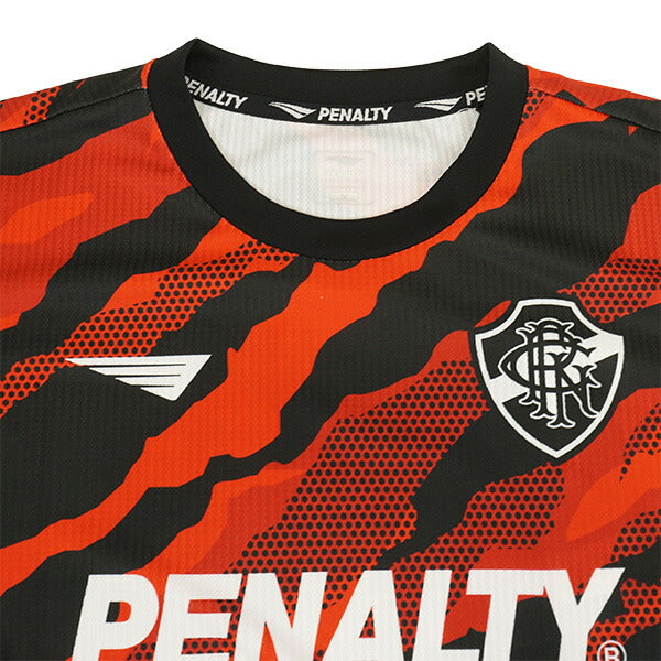 【上下セット】ペナルティPENALTYPNFCプレマッチシャツショーツ上下PUS6032-PPS6033サッカーフットサルプラシャツプラパン練習着メンズ