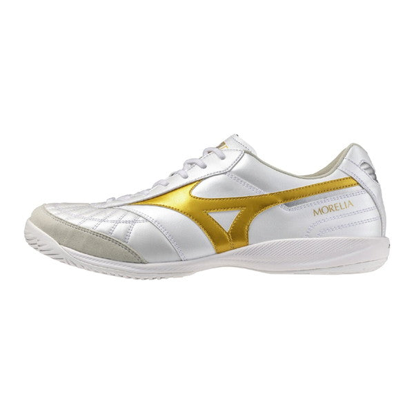 モレリアサラJAPANINミズノmizunoQ1GA260250ホワイト/ゴールドフットサルシューズインドア室内用