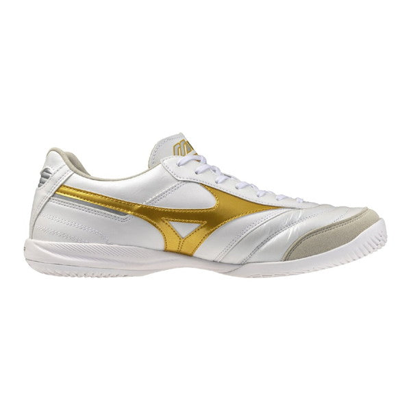 モレリアサラELITEINミズノmizunoQ1GA261250ホワイト/ゴールドフットサルシューズインドア室内用