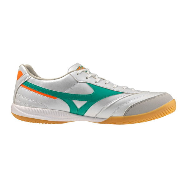 モレリアSALAPROINミズノmizunoQ1GA261335ホワイトグリーンフットサルシューズインドア室内用