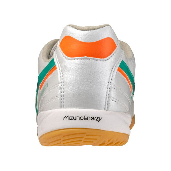 モレリアSALAPROINミズノmizunoQ1GA261335ホワイトグリーンフットサルシューズインドア室内用