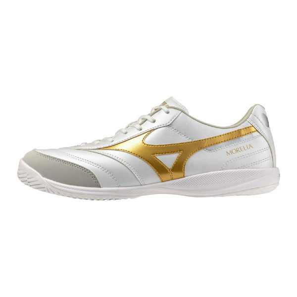 モレリアサラPROINミズノmizunoQ1GA261350ホワイト/ゴールドフットサルシューズインドア室内用