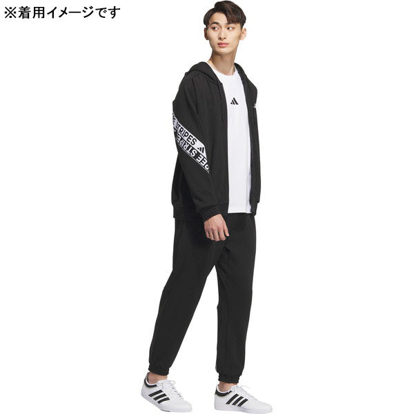 【上下セット】アディダスadidasMWORDスウェットフルジップパーカーパンツ上下QD549-KS236サッカーフットサルカジュアルルーズフィットメンズ