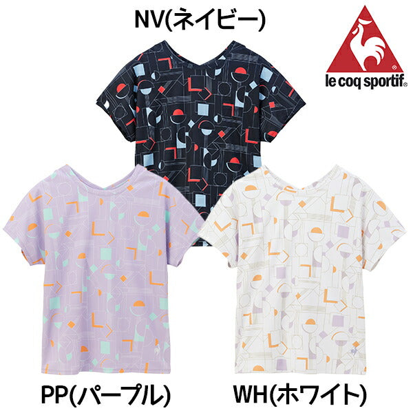 【ショップ限定エントリーでさらに+9倍】【ネコポス送料無料】lecoqsportifルコックスポルティフテニス2WAYゲームシャツユニフォームシャツトップスレディース女性半袖吸汗速乾QTWXJA04