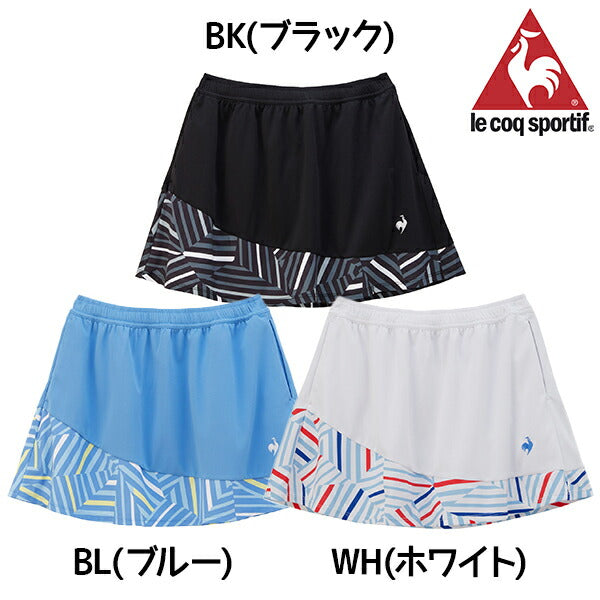 【ショップ限定エントリーでさらに+9倍】lecoqsportifルコックスポルティフテニスレディース女性グラフィックゲームスコートUVカットJTA公認QTWXJE02