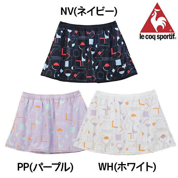 lecoqsportifルコックスポルティフテニススコートレディースリバーシブルゲームスコートUVカットJTA公認試合練習QTWXJE04