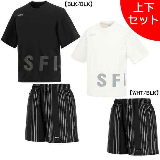 【上下セット】スフィーダSFIDASOFTDRYBIGロゴTシャツLIGHTWVNサマーバギーショーツ上下SA-25106/SA-25109サッカーフットサルカジュアルメンズ