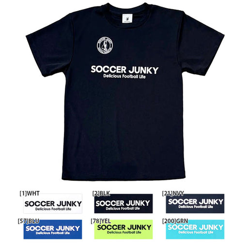 【ネコポス対応可】サッカージャンキーsoccerjunkyジュニアSTロゴプラTSJ25A30Kサッカーフットサル半袖プラクティスシャツ子供用