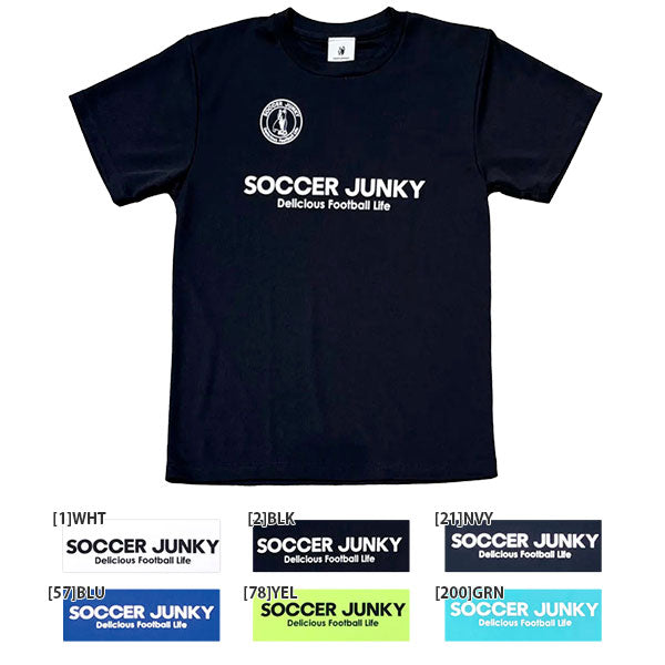 【ネコポス対応可】サッカージャンキーsoccerjunkyジュニアSTロゴプラTSJ25A30Kサッカーフットサル半袖プラクティスシャツ子供用