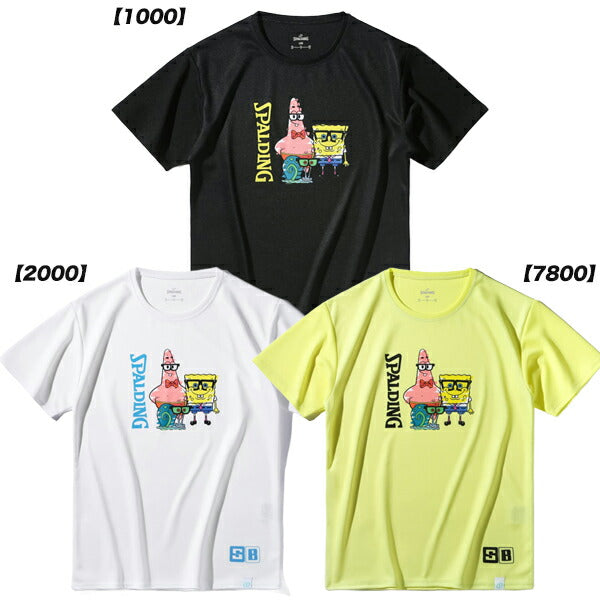 【ネコポス送料無料】スポルディングSPALDINGジュニアバスケットボールTシャツスポンジ・ボブドレスアップSJT25177S