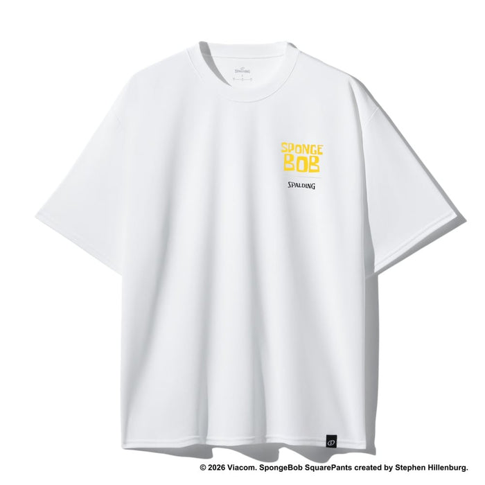 【ネコポス送料無料】スポルティングSPALDINGバスケットボールゲームシャツメンズレディースTシャツ半袖スポンジ･ボブカートゥーンSMT26033S