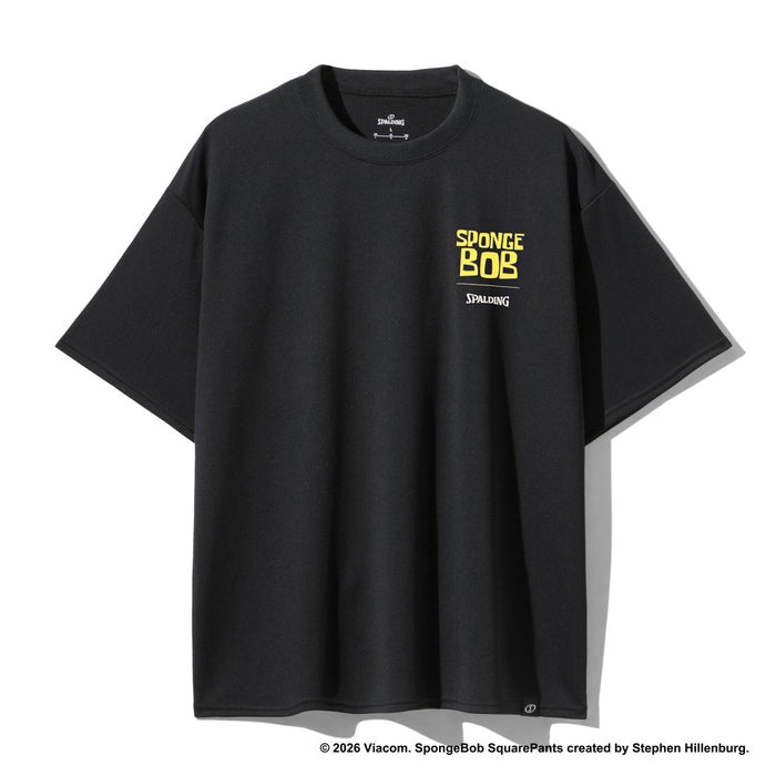 【ネコポス送料無料】スポルティングSPALDINGバスケットボールゲームシャツメンズレディースTシャツ半袖スポンジ･ボブカートゥーンSMT26033S