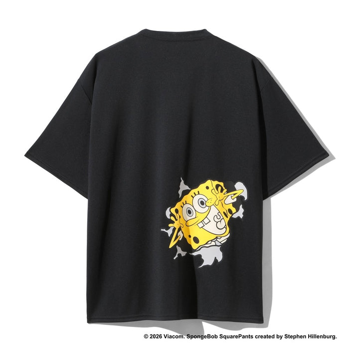 【ネコポス送料無料】スポルティングSPALDINGバスケットボールゲームシャツメンズレディースTシャツ半袖スポンジ･ボブカートゥーンSMT26033S