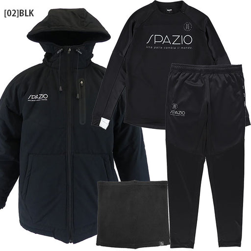 スパッツィオspazio2026お買い得メンズ福袋4点セットサッカーフットサル中綿ジャケットトレーニング上下セットネックウォーマー