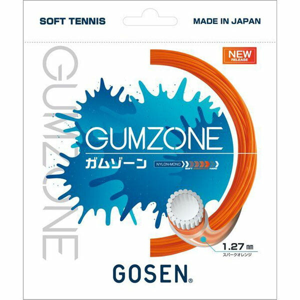 【ネコポス対応可】ゴーセンGOSENガムゾーンソフトテニスガットSSGZ11SO