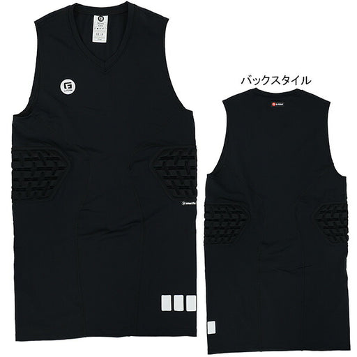 【ショップ限定エントリーでさらに+9倍】ジーフォームG-FORMProTeamTank肋骨周りプロテクター付きタンクトップSmartFlexストレッチパッドST0202013ST0202014ST0202015サッカーフットサル衝撃吸収着圧黒