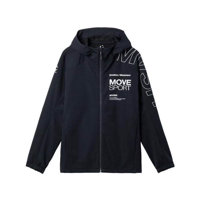 デサントDESCENTEMOVESPORTムーブスポーツメンズ石川祐希選手着用ACTIVESUITSHEATNAVIソフトシェルフーディー長袖25FWST5FJK22M