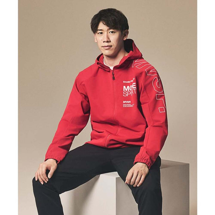 デサントDESCENTEMOVESPORTムーブスポーツメンズ石川祐希選手着用ACTIVESUITSHEATNAVIソフトシェルフーディー長袖25FWST5FJK22M