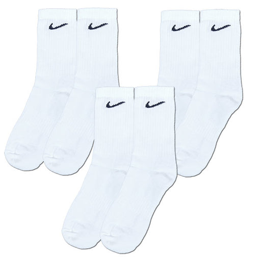 ナイキNIKE3PエブリデイクッションクルーソックスSX7664-100サッカーフットサルストッキングショートソックスメンズ3足組25-27cm27-29cm