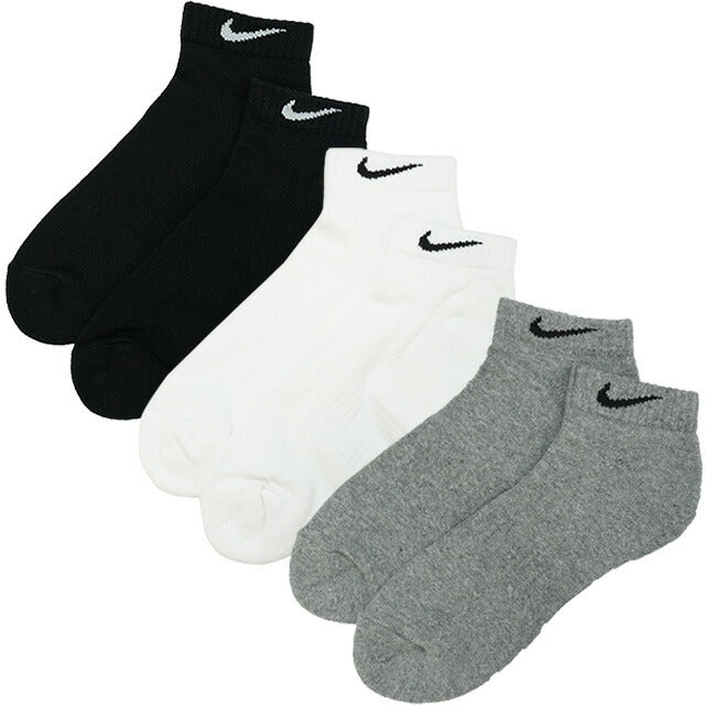 【ショップ限定エントリーでさらに+9倍】ナイキNIKE3足組エブリデイクッションドトレーニングローソックスSX7670-964サッカーフットサルスポーツカジュアル靴下3点セット