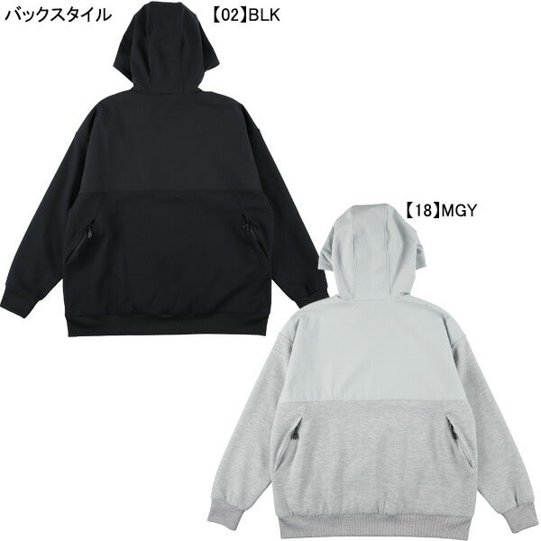 スパッツィオspazioジュニアオーバーサイズP/OベンチレーションフーディTP-0635サッカーフットサルスウェットパーカー裏メッシュプルオーバー子供用