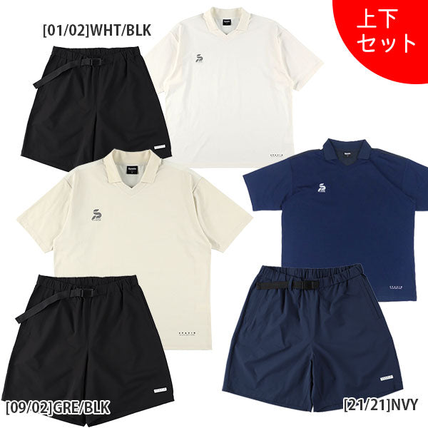 【上下セット】スパッツィオSpazioJr.スキッパーポロギアショーツ上下TP0649-BT0288サッカーフットサル子供用